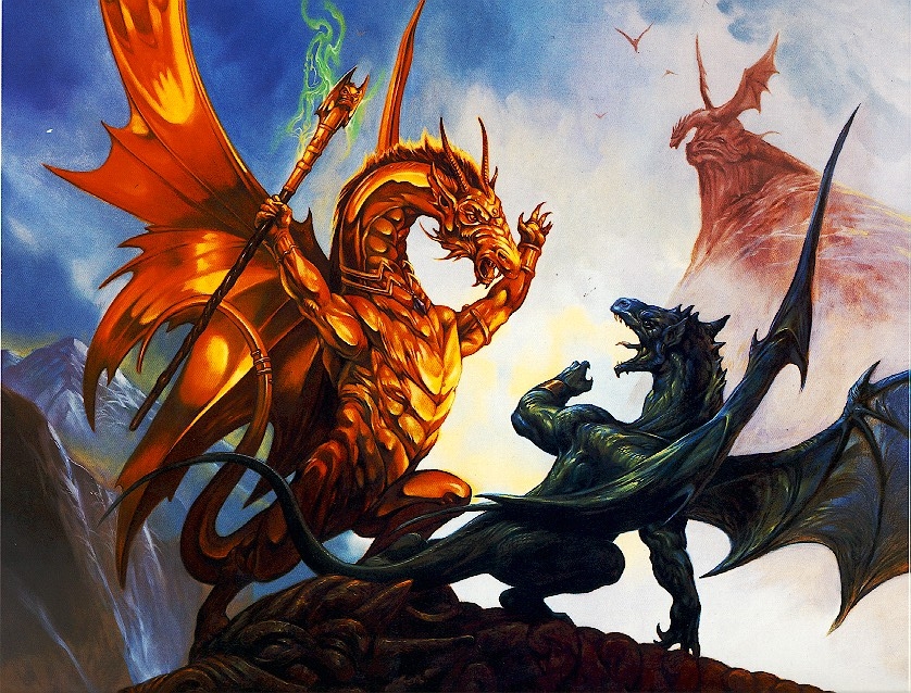 Ice Dragon vs Fire Dragon